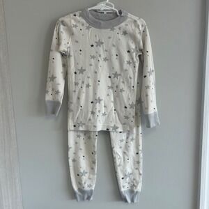 Moon and Back by Hanna‎ Andersson Kids Pajamas Star Print Size US 4/100cm